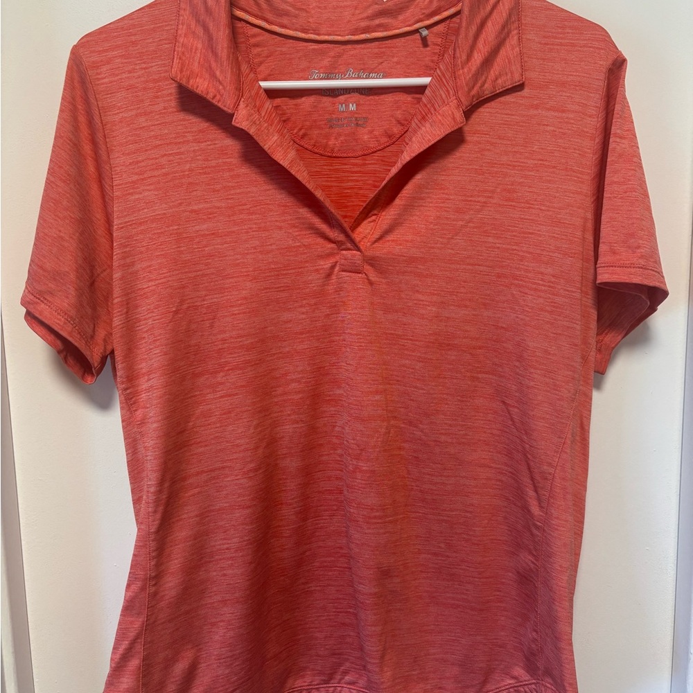 Tommy Bahama Women's Red Short Sleeve Polo Top
